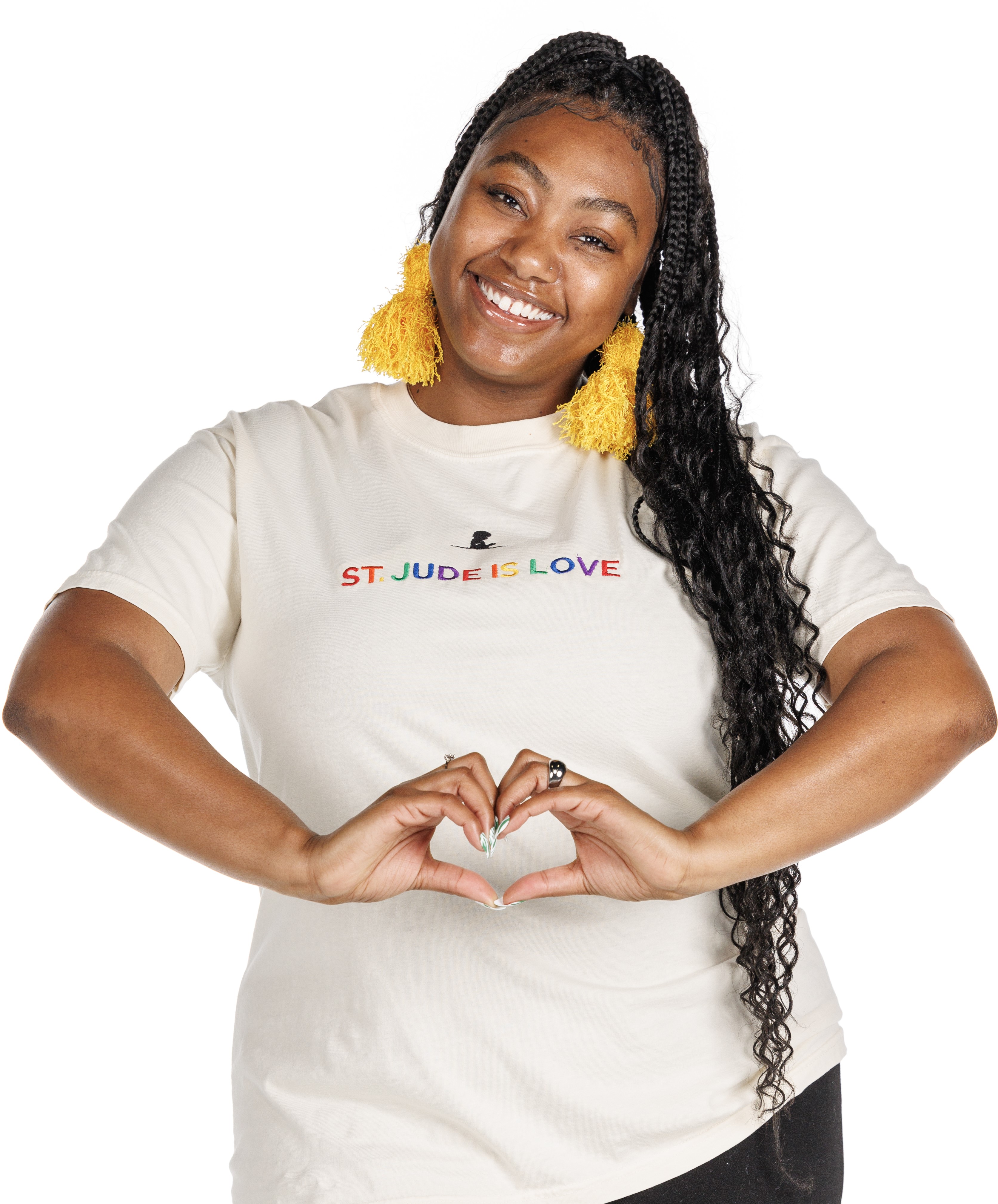 Primary image St. Jude is Love Embroidered T-Shirt